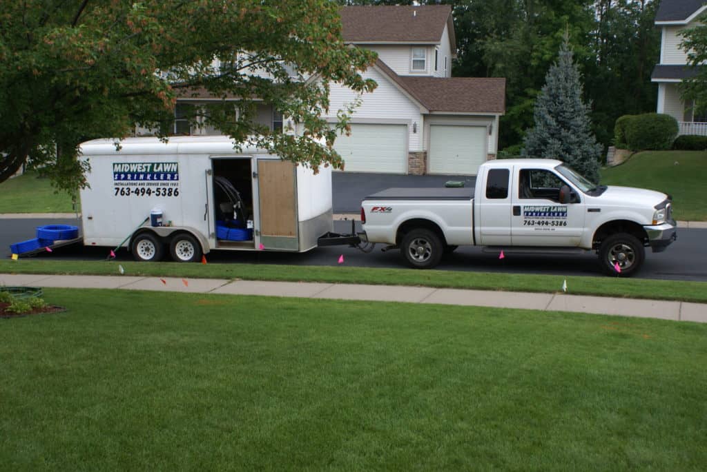 New Construction Lawn Sprinkler Installation